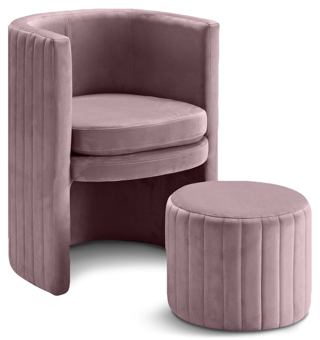 Selena - Accent Chair and Ottoman Set