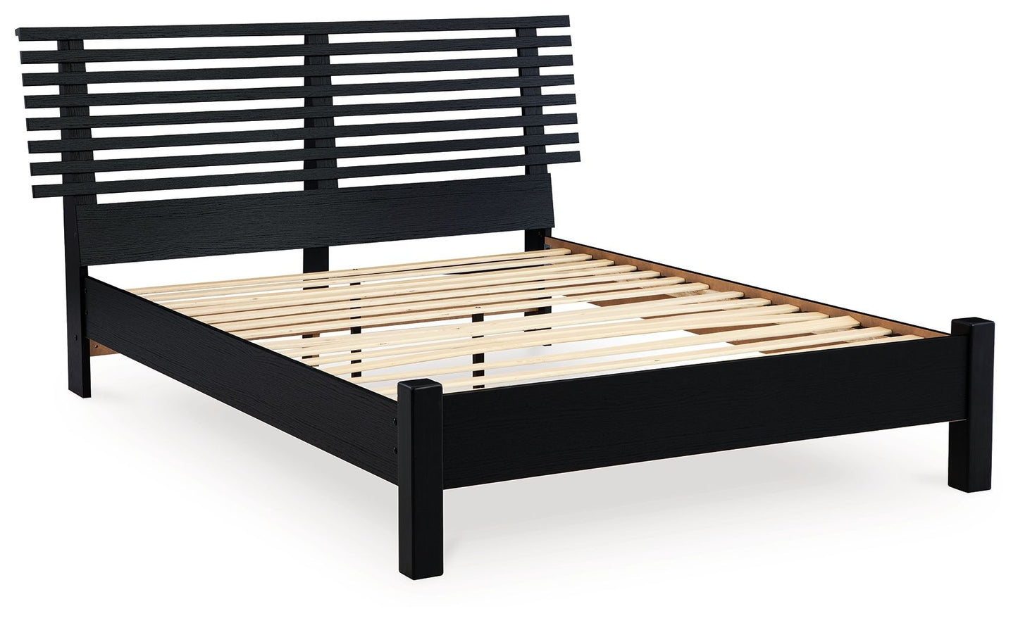 Danziar - Slat Panel Bed With Low Footboard