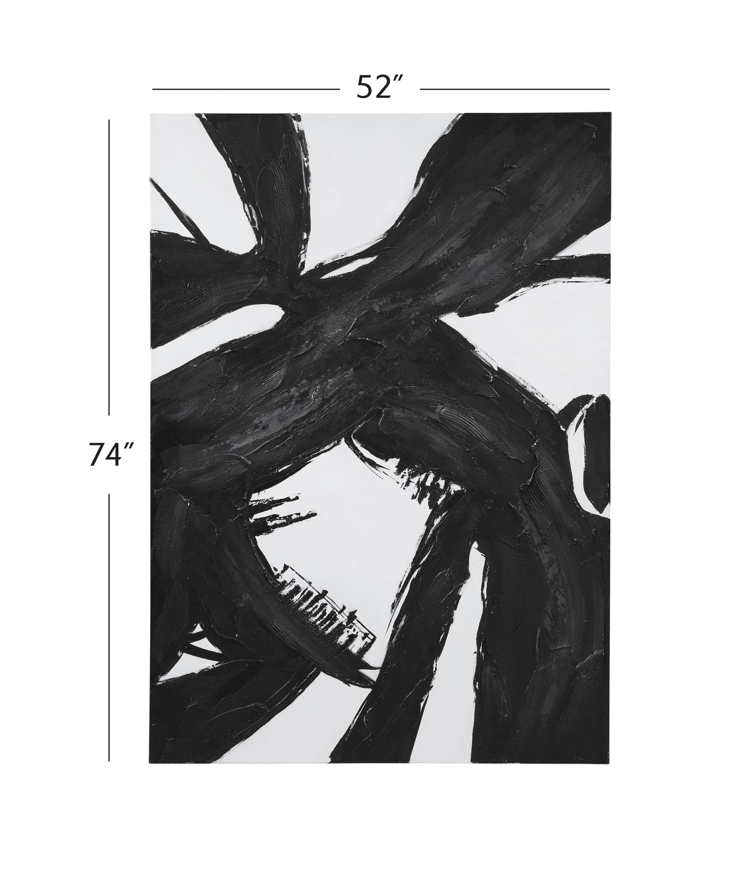 Franz Canvas Art - White / Black