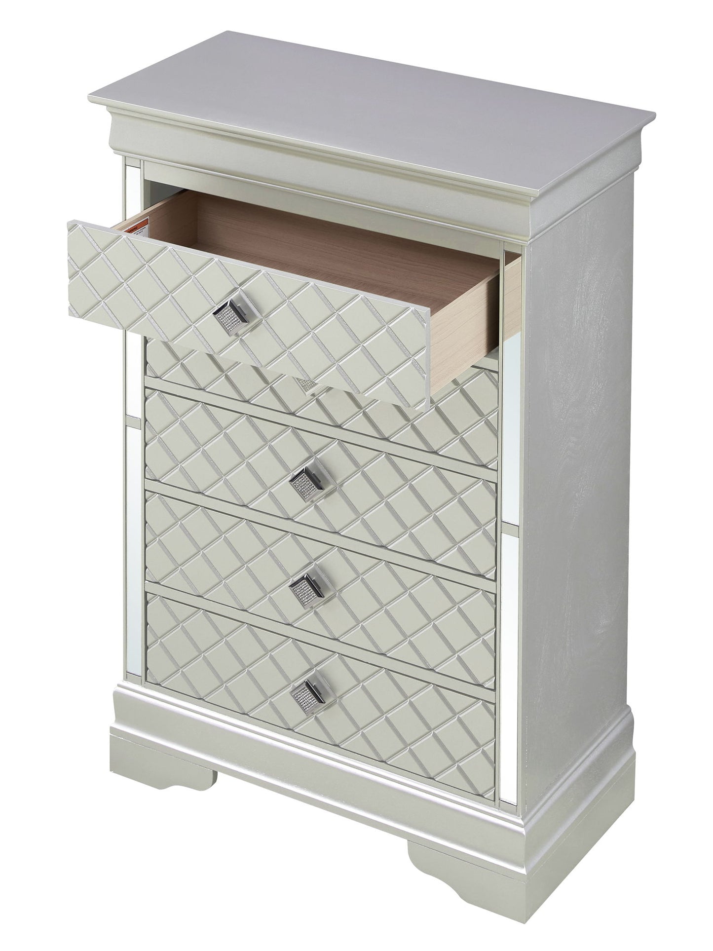 Verona - 48" Chest - Silver Champagne