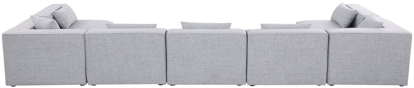 Cube - Modular Sectional 7 Piece - Gray