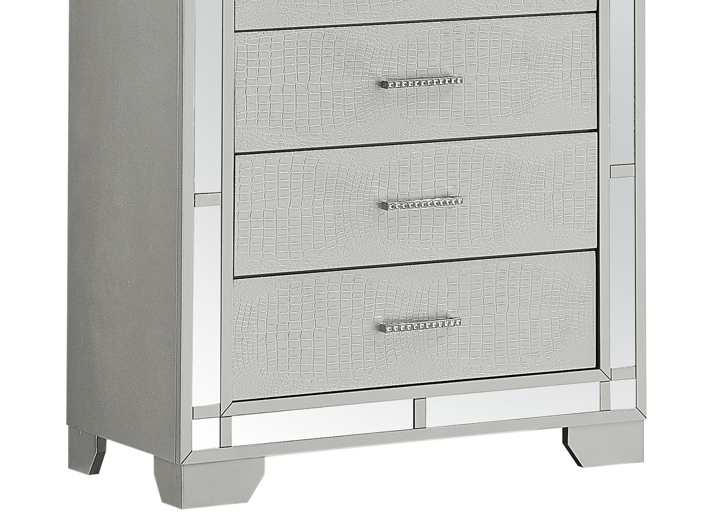 Madison - Chest - Silver Champagne