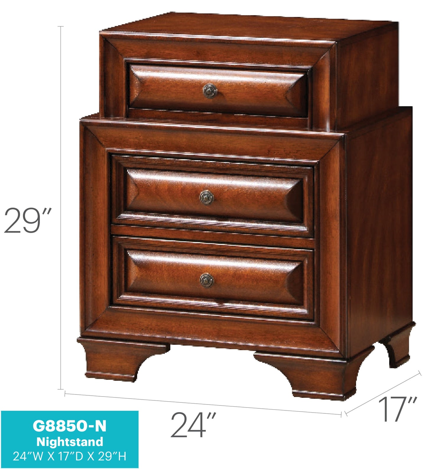 Glory Furniture - LaVita - Nightstand