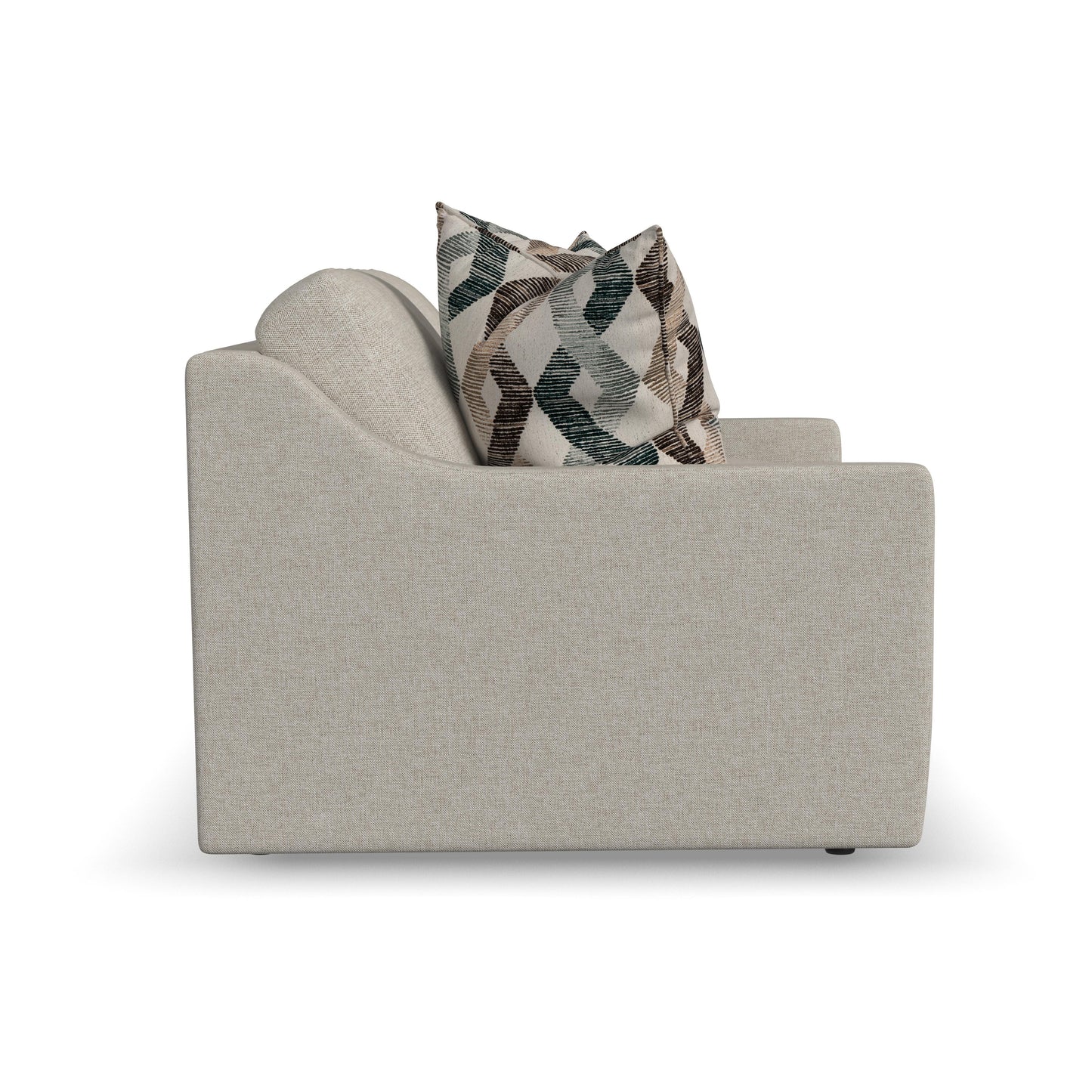 Sky - Upholstered Loveseat - Pearl Silver