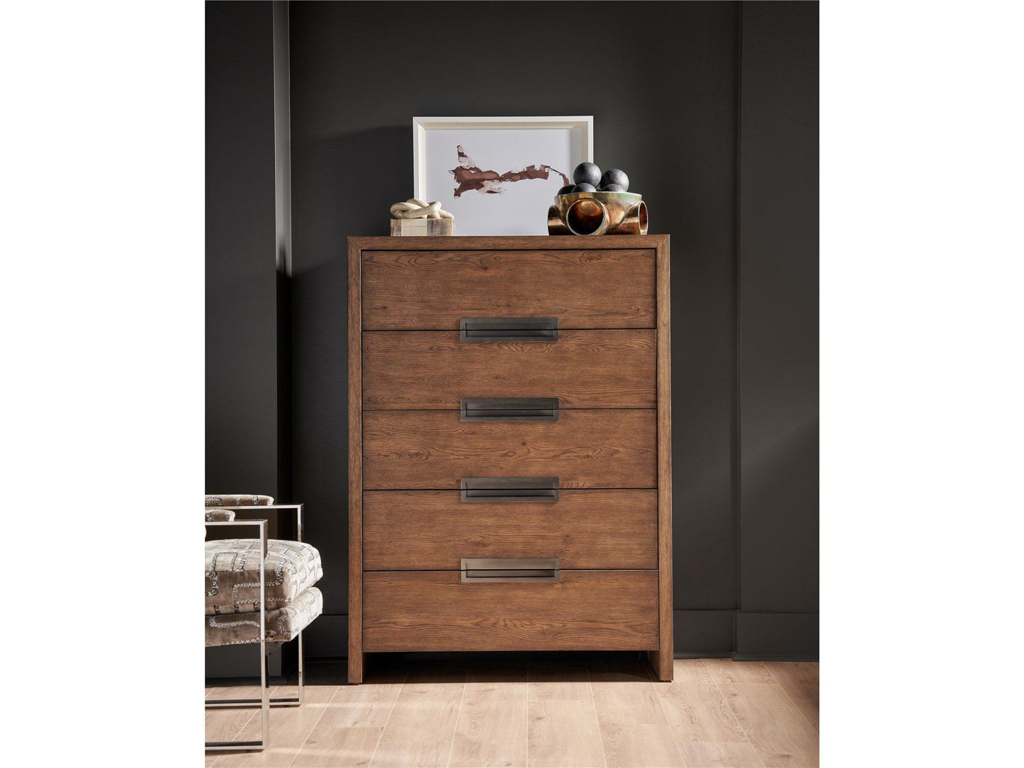 New Modern - Atlas Drawer Chest - Dark Brown