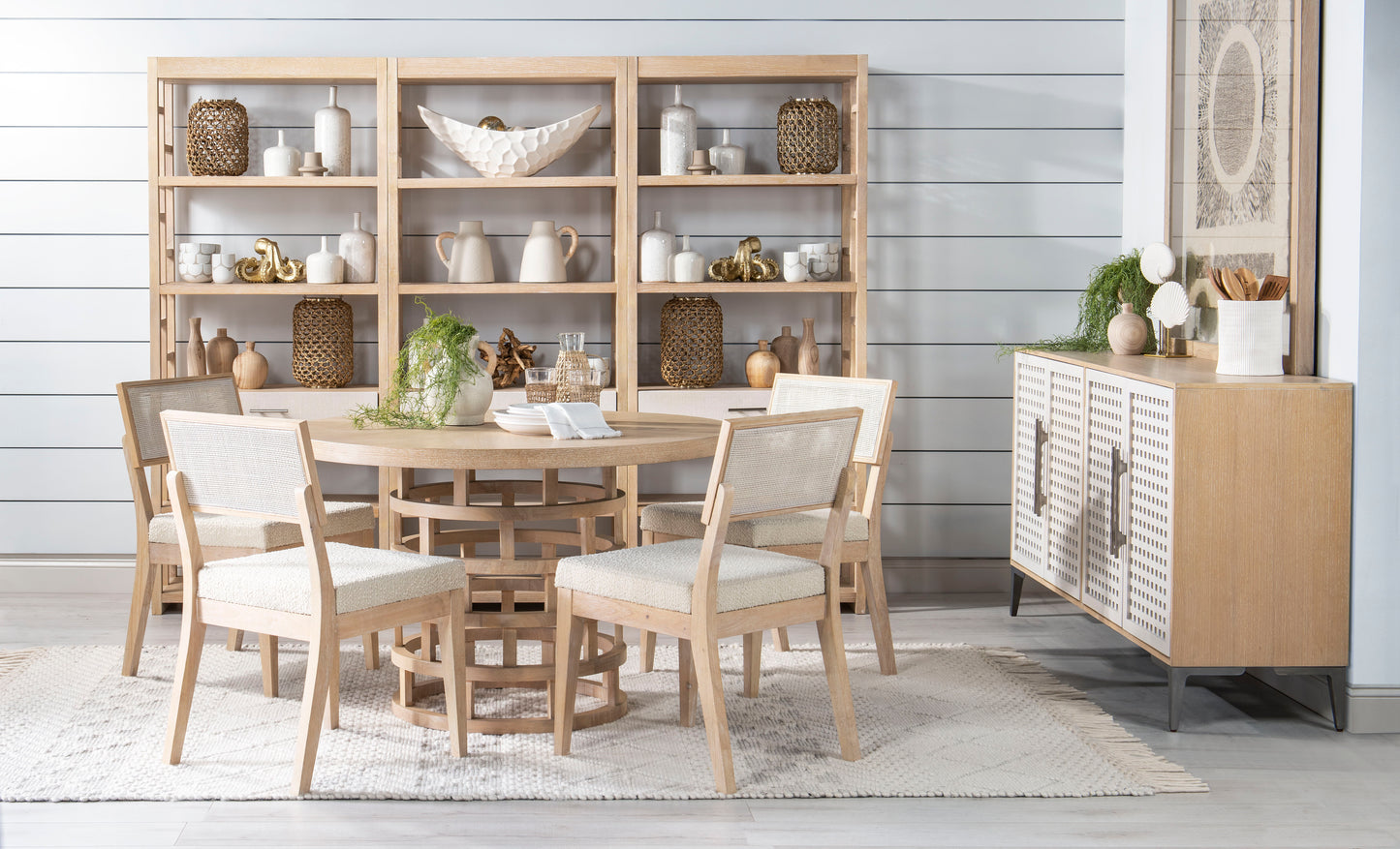 Biscayne - Woven Back Side Chair (Set of 2) - Beige