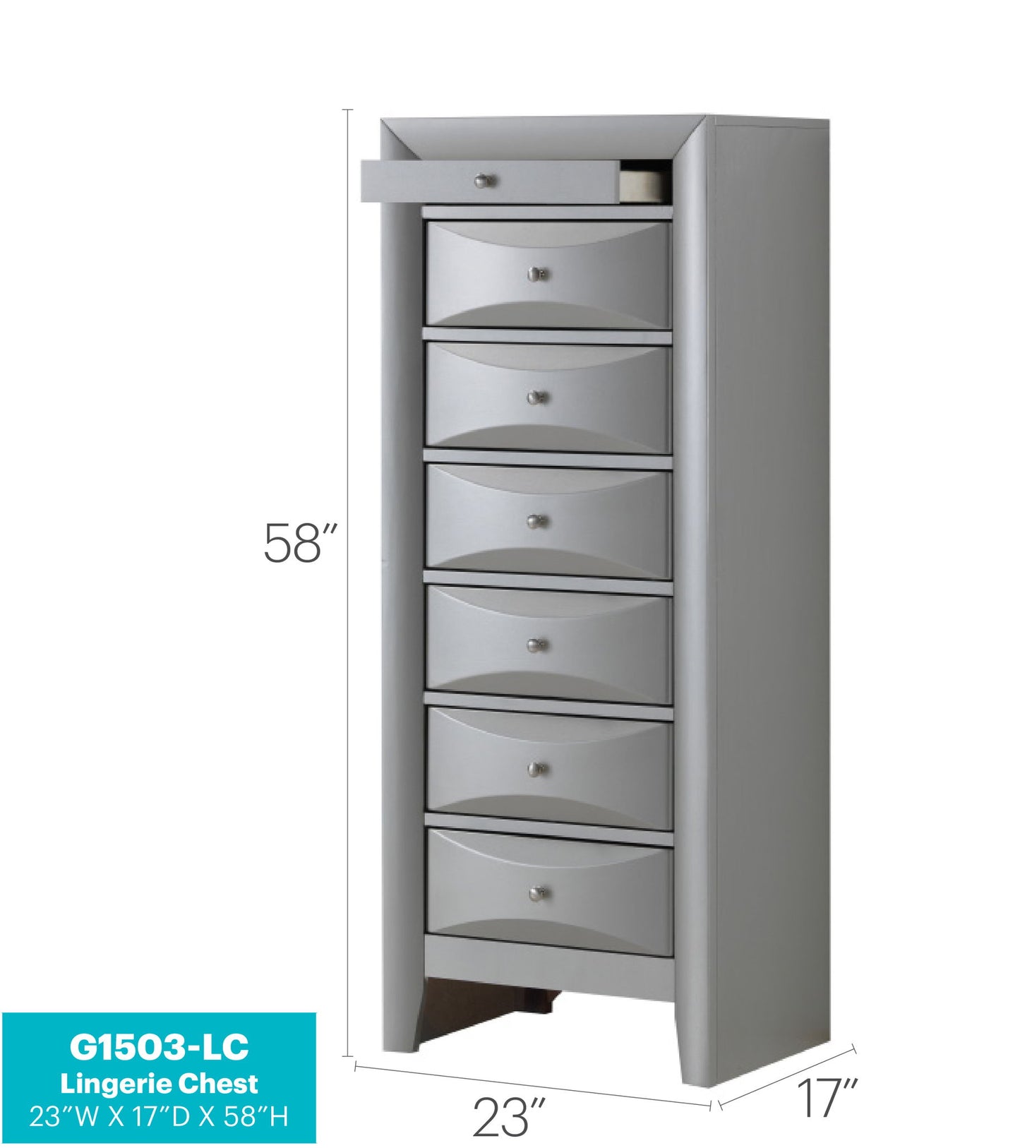 Glory Furniture - Marilla - 7 Drawer Lingerie Chest