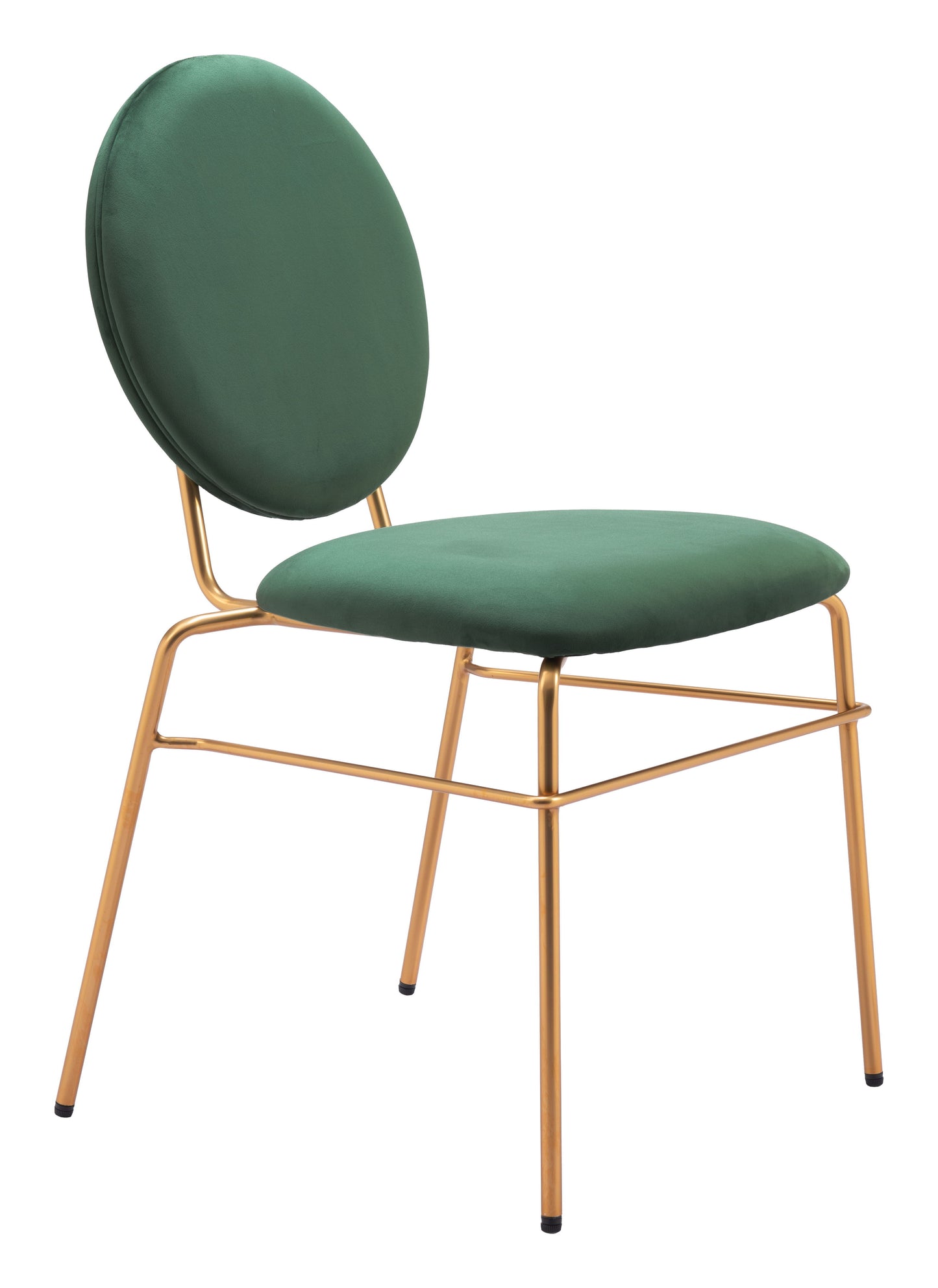 Odessa - Dining Chair (Set of 2) - Green / Gold