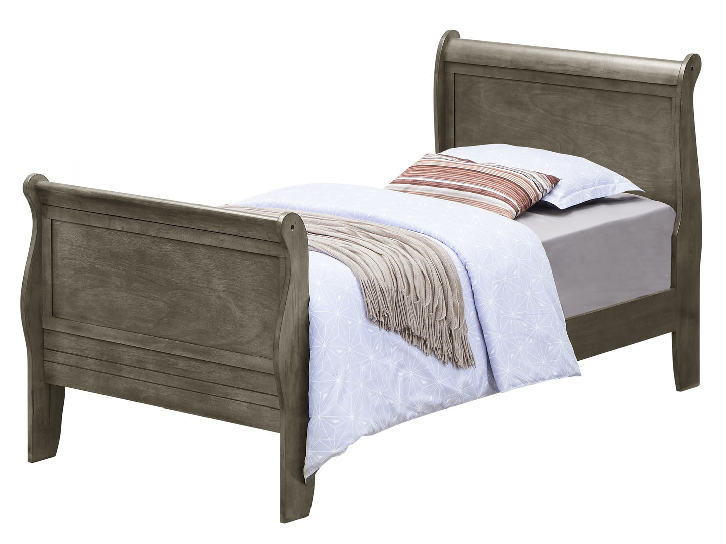 Glory Furniture - Louis Phillipe - Sleigh Bed