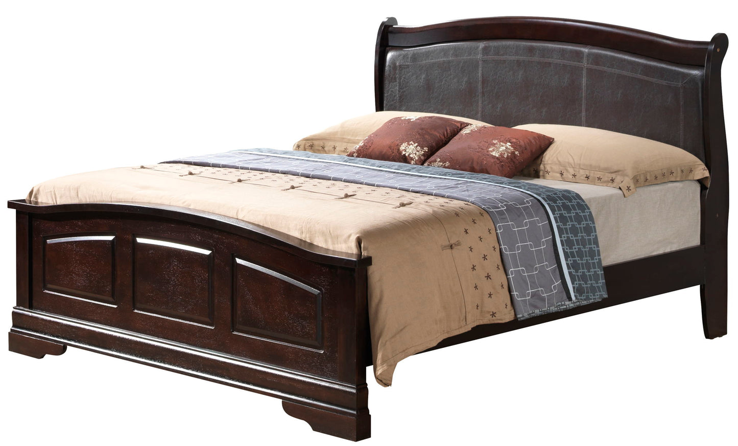 Glory Furniture - Louis Phillipe - Upholstered Bed