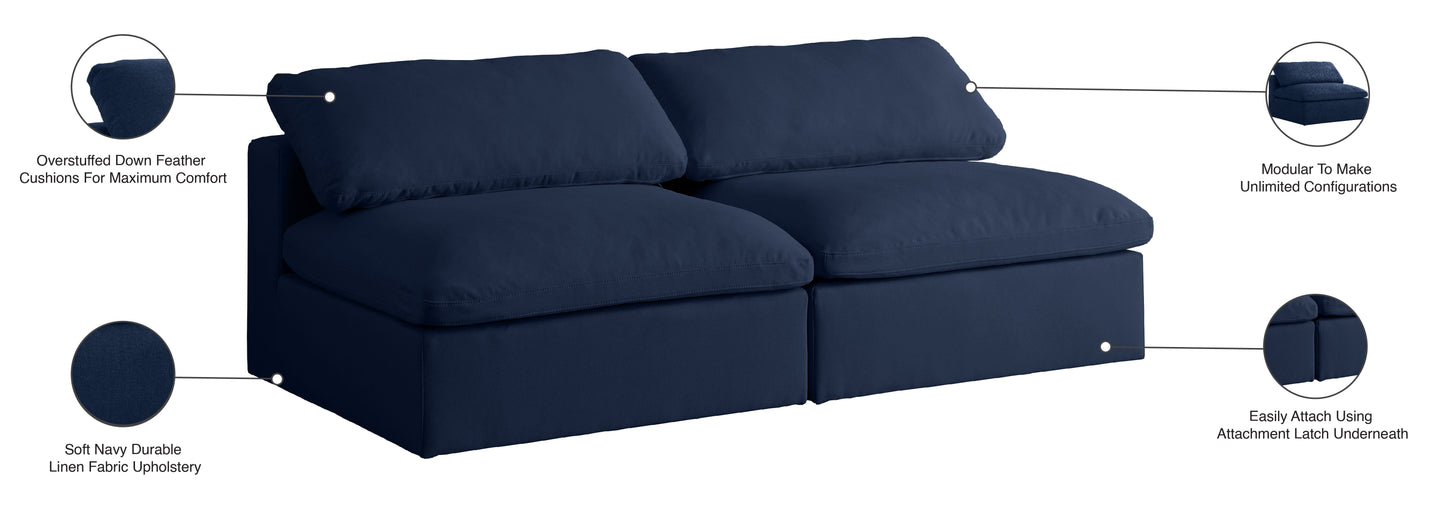 Serene - Modular Armless 2 Seat Sofa