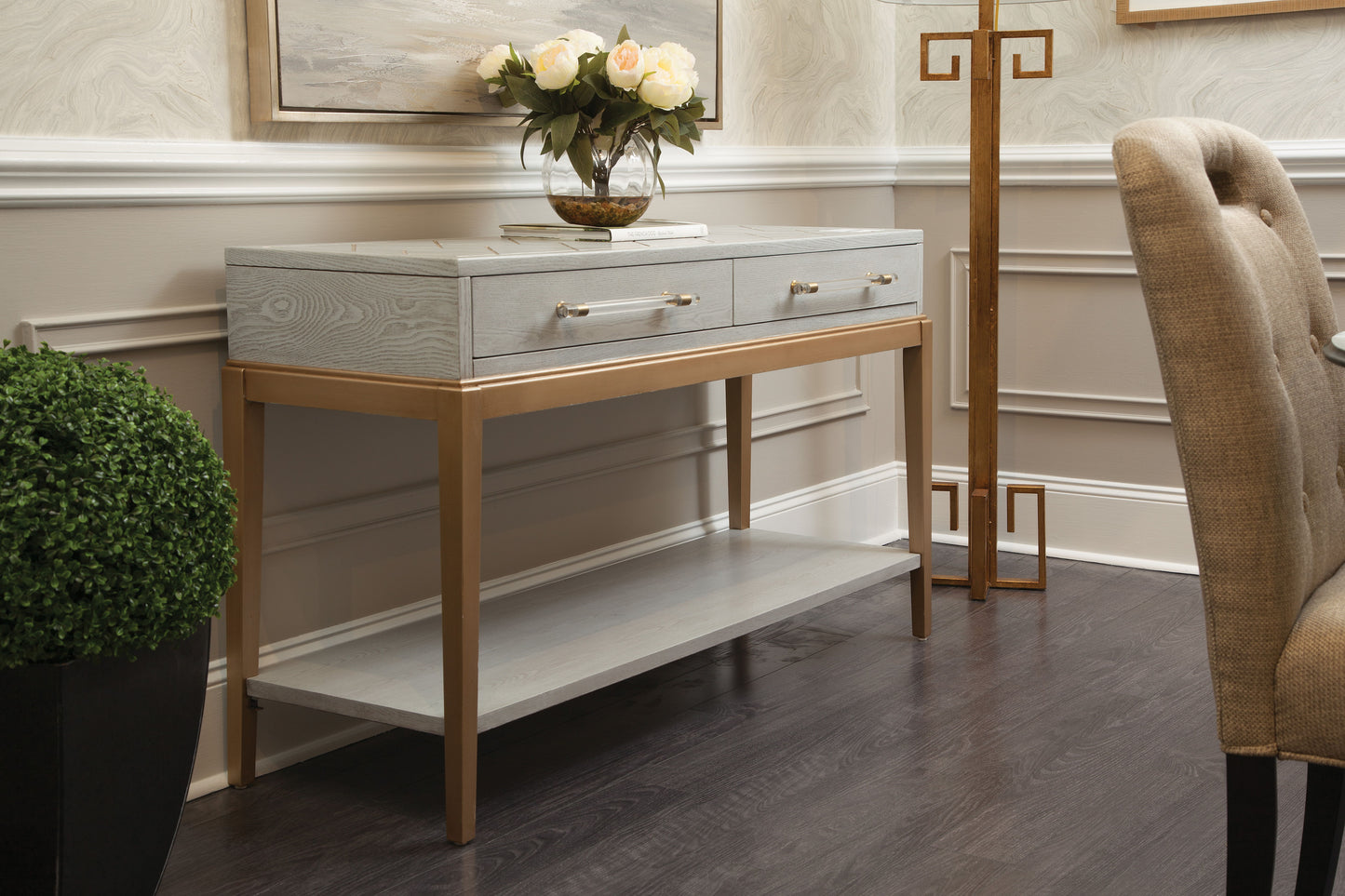Perrine - Console Table - Silver