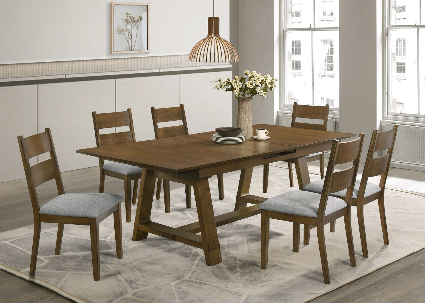 Everly - Dining Table - Brown