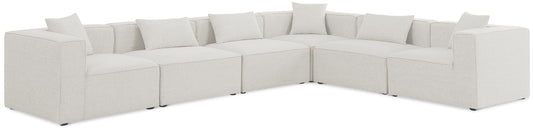 Cube - Linen 6 Piece Modular Corner Sectional