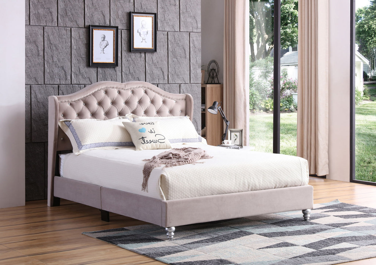 Glory Furniture - Joy - Upholstered Bed
