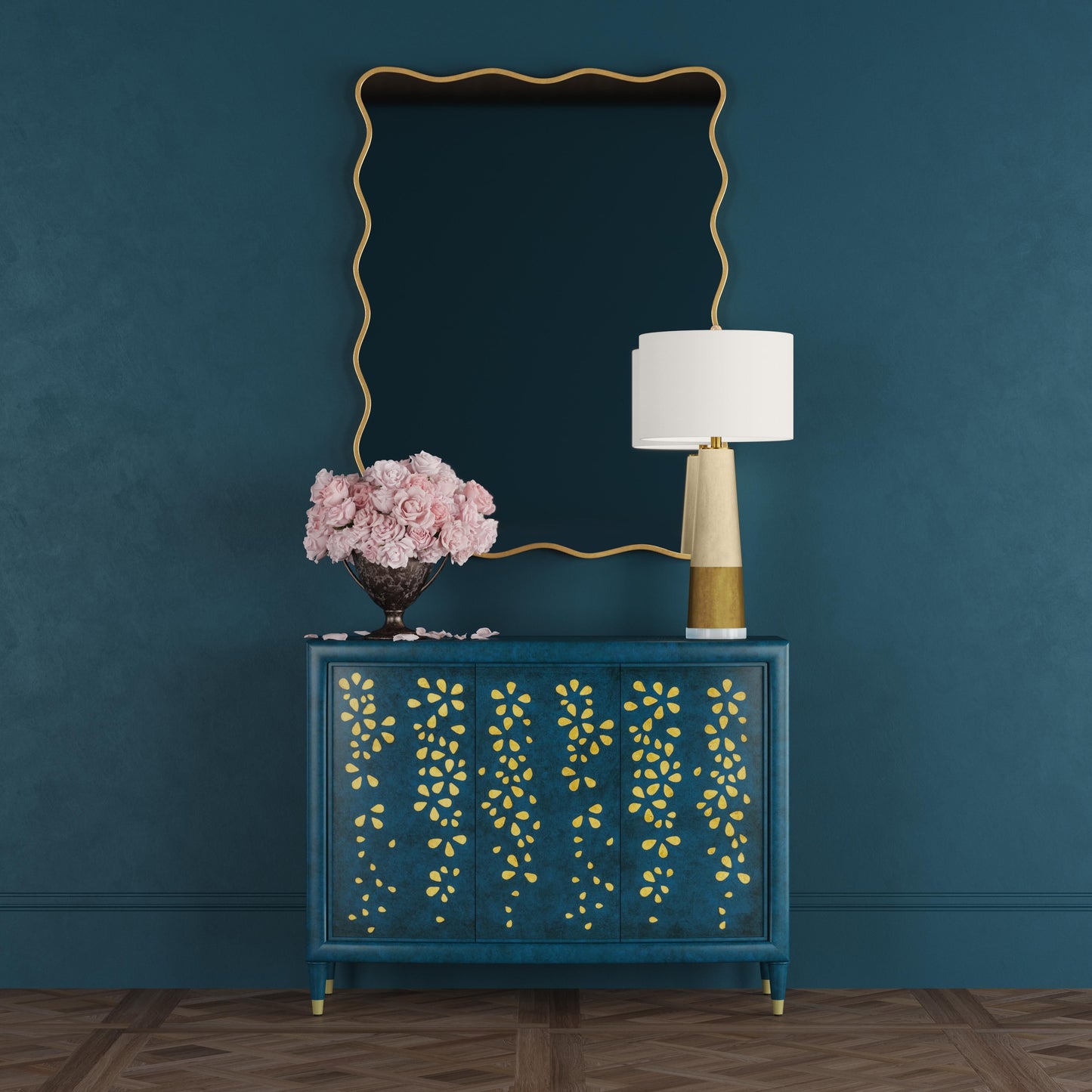 Argento - Hall Cabinet - Antique Blue