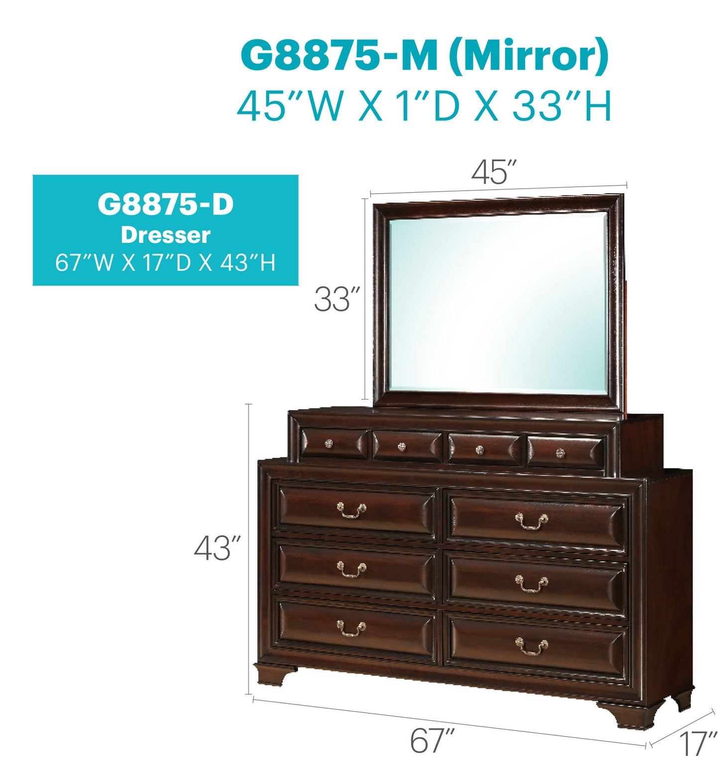 Glory Furniture - LaVita - Dresser