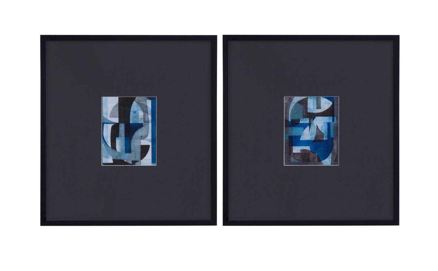 Leo II Framed Print - Black / Blue