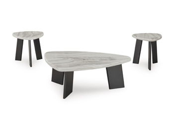 Lilyberg - Occasional Table Set (Set of 3) - Gray / Black