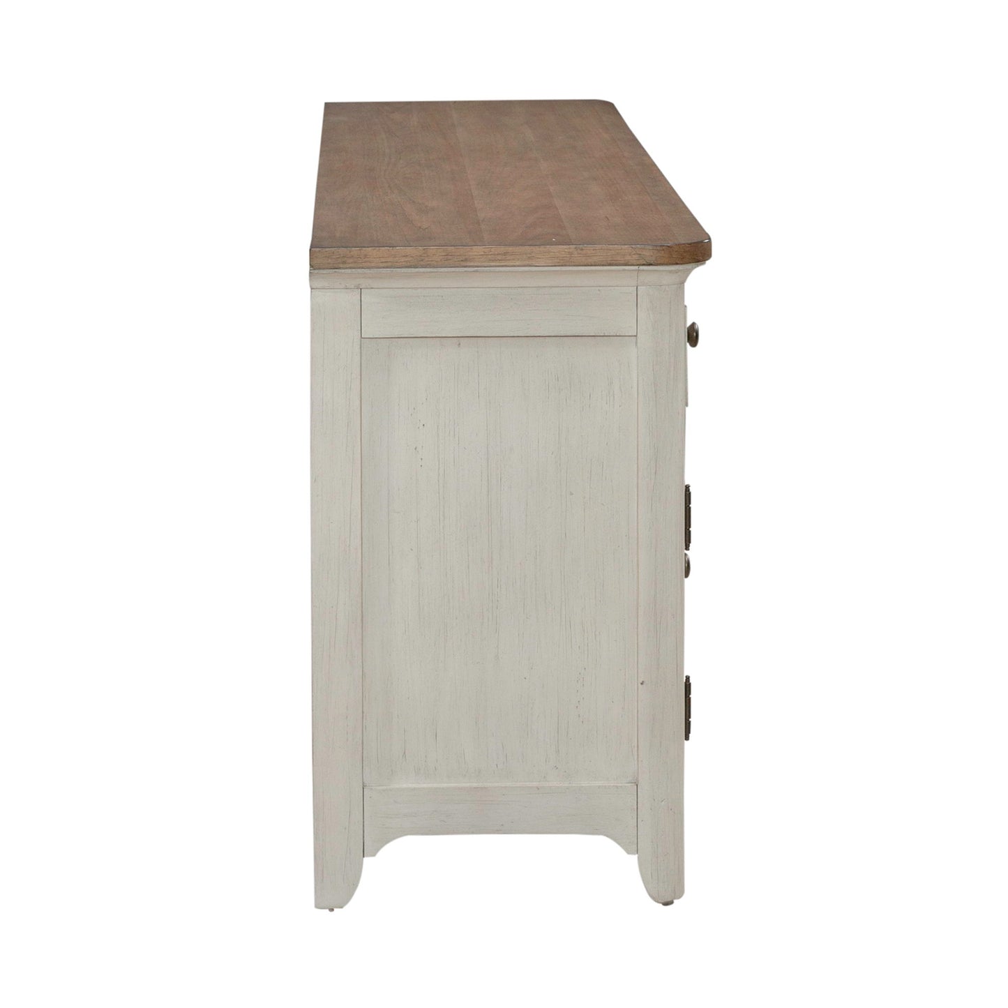 Fireplace TV Consoles - 79" Console With Fire - Medium Brown