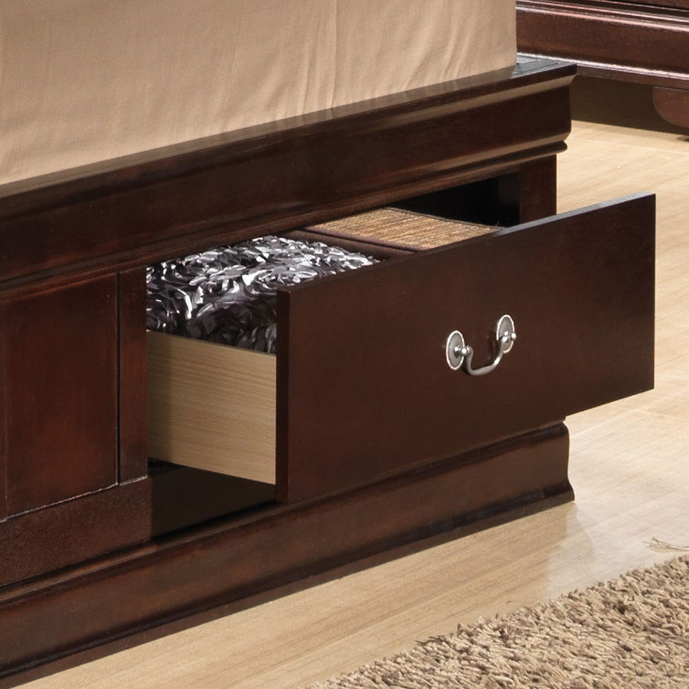 Glory Furniture - Louis Phillipe - Bookcase Storage Bed