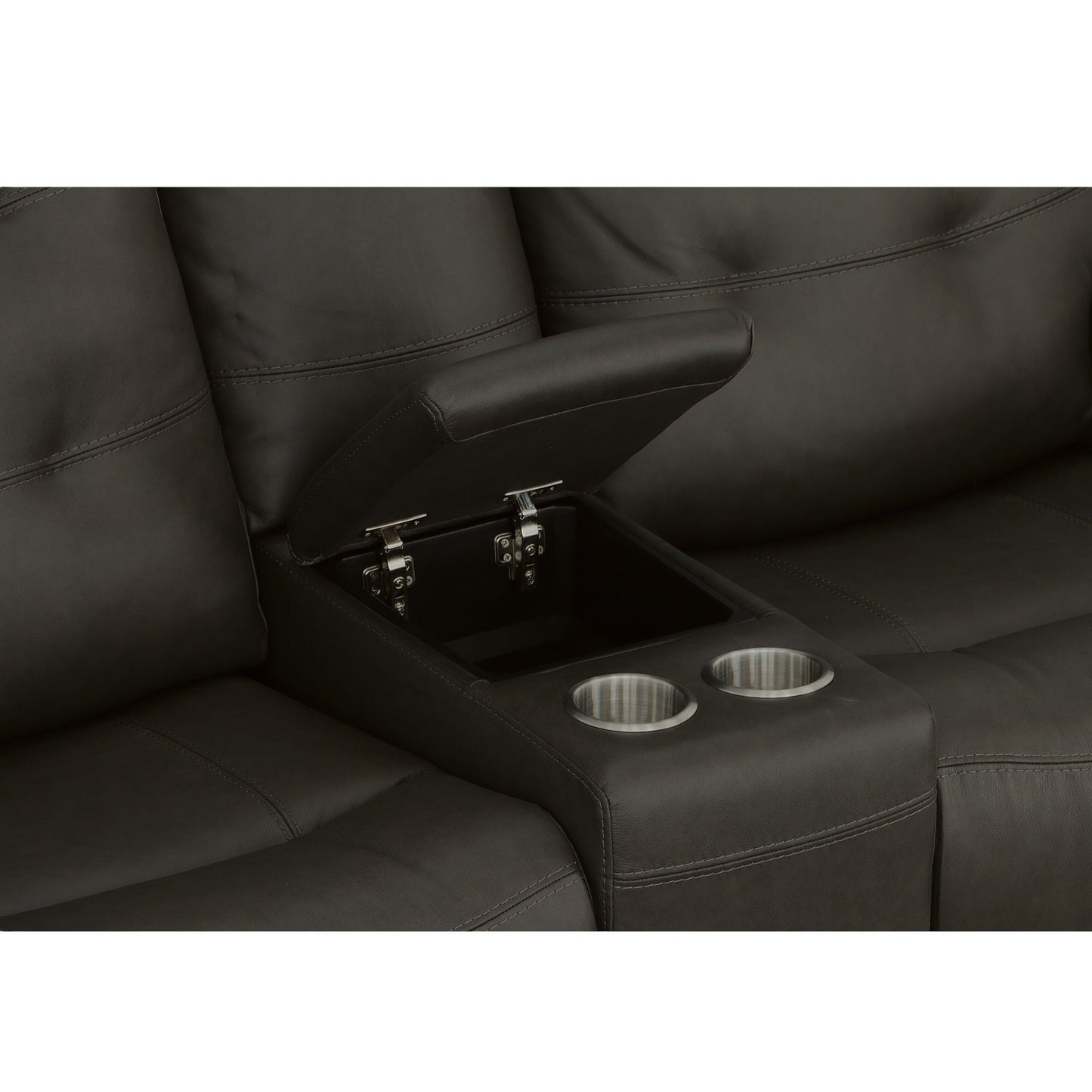Iris - Power Reclining Loveseat With Console & Power Headrests