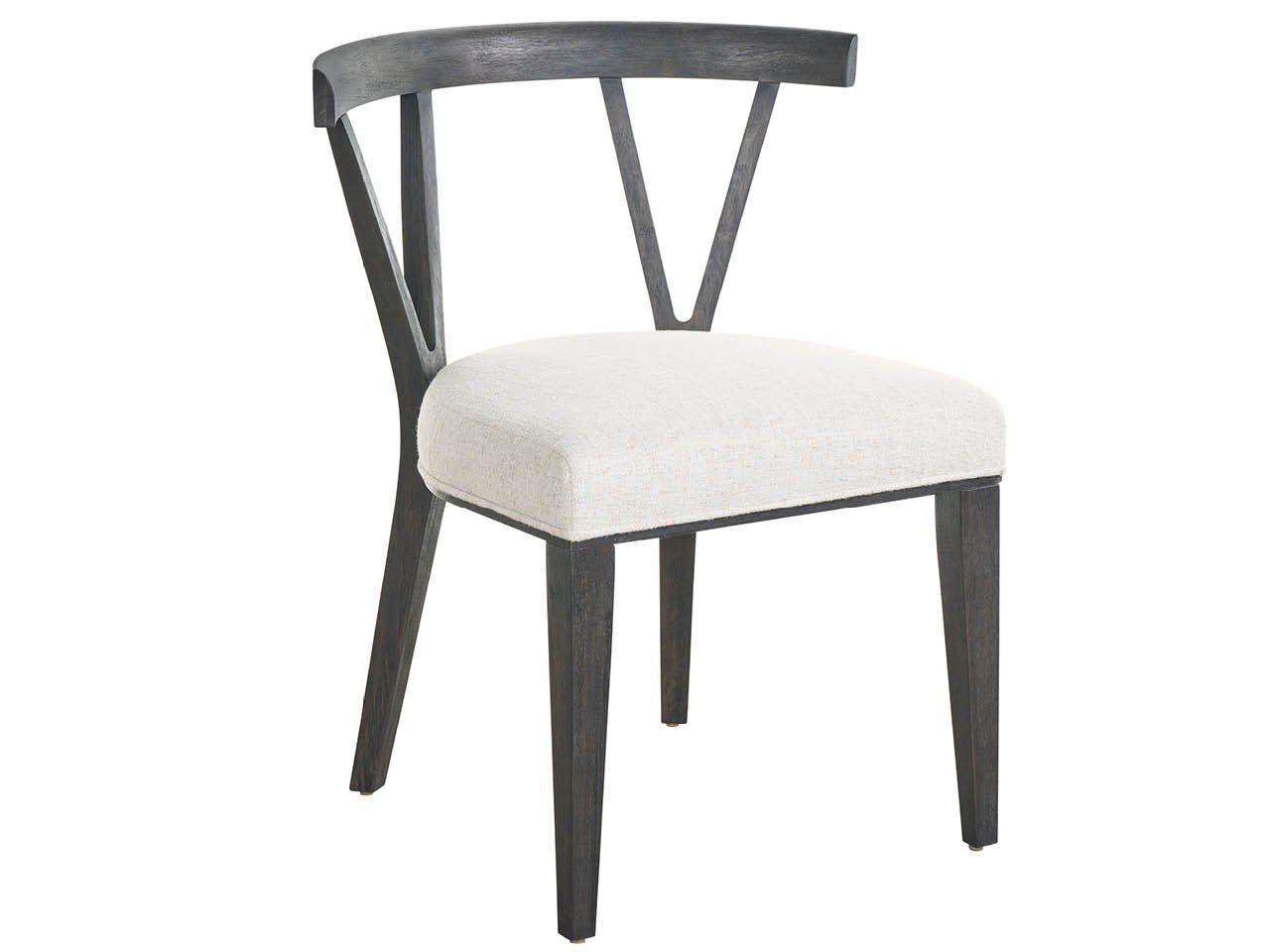 Dwell - Basalt Side Chair - Dark Gray / White