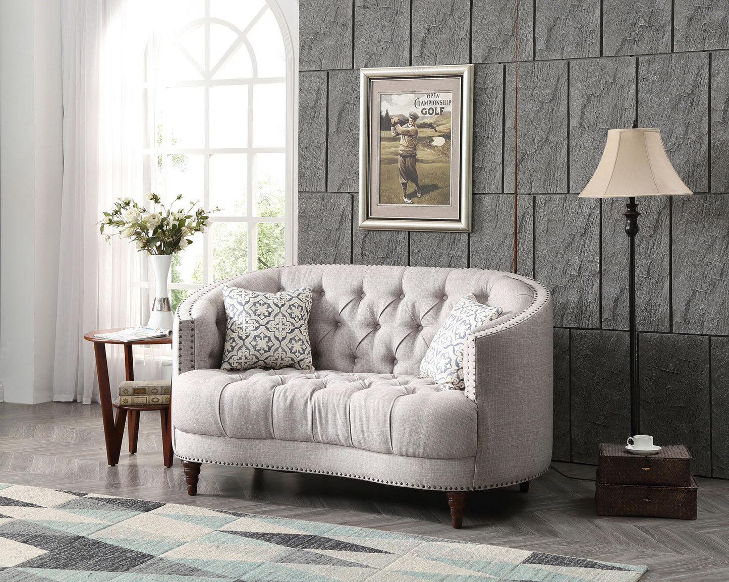 Charleston - Loveseat - Light Gray