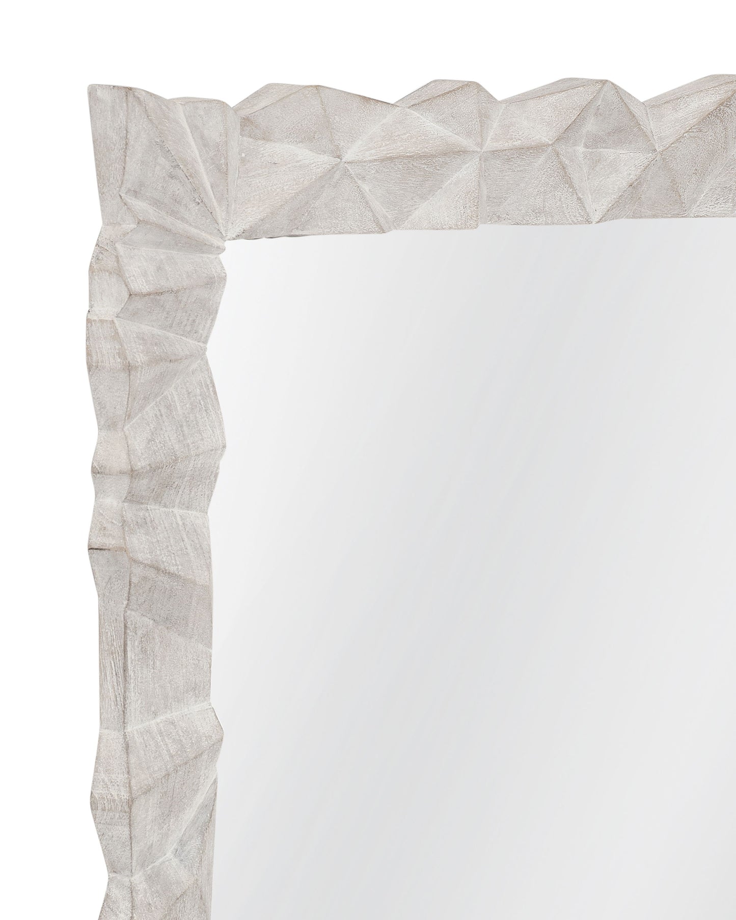 Isola - Wall Mirror - White Wash