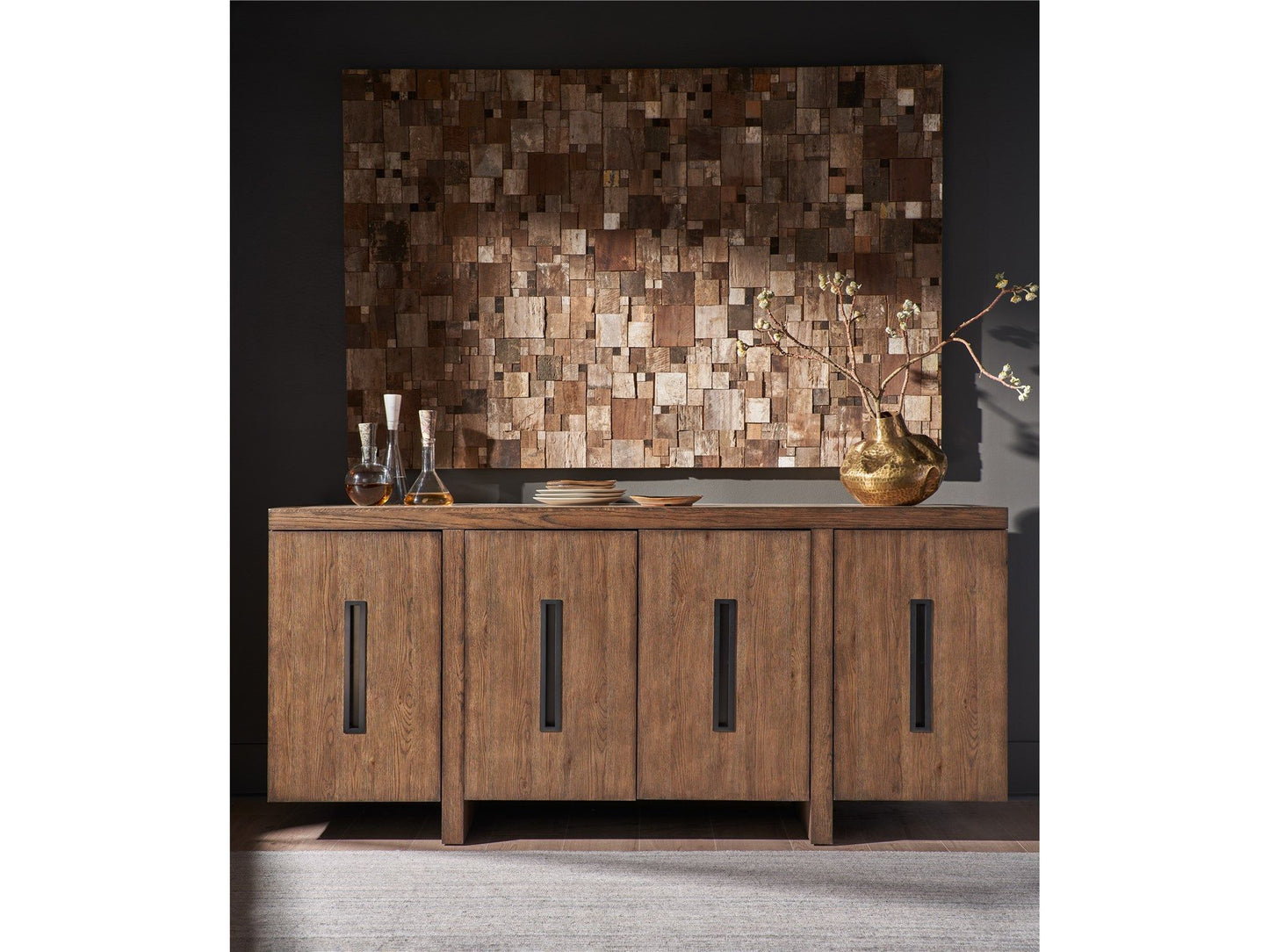 New Modern - Veda Credenza - Dark Brown