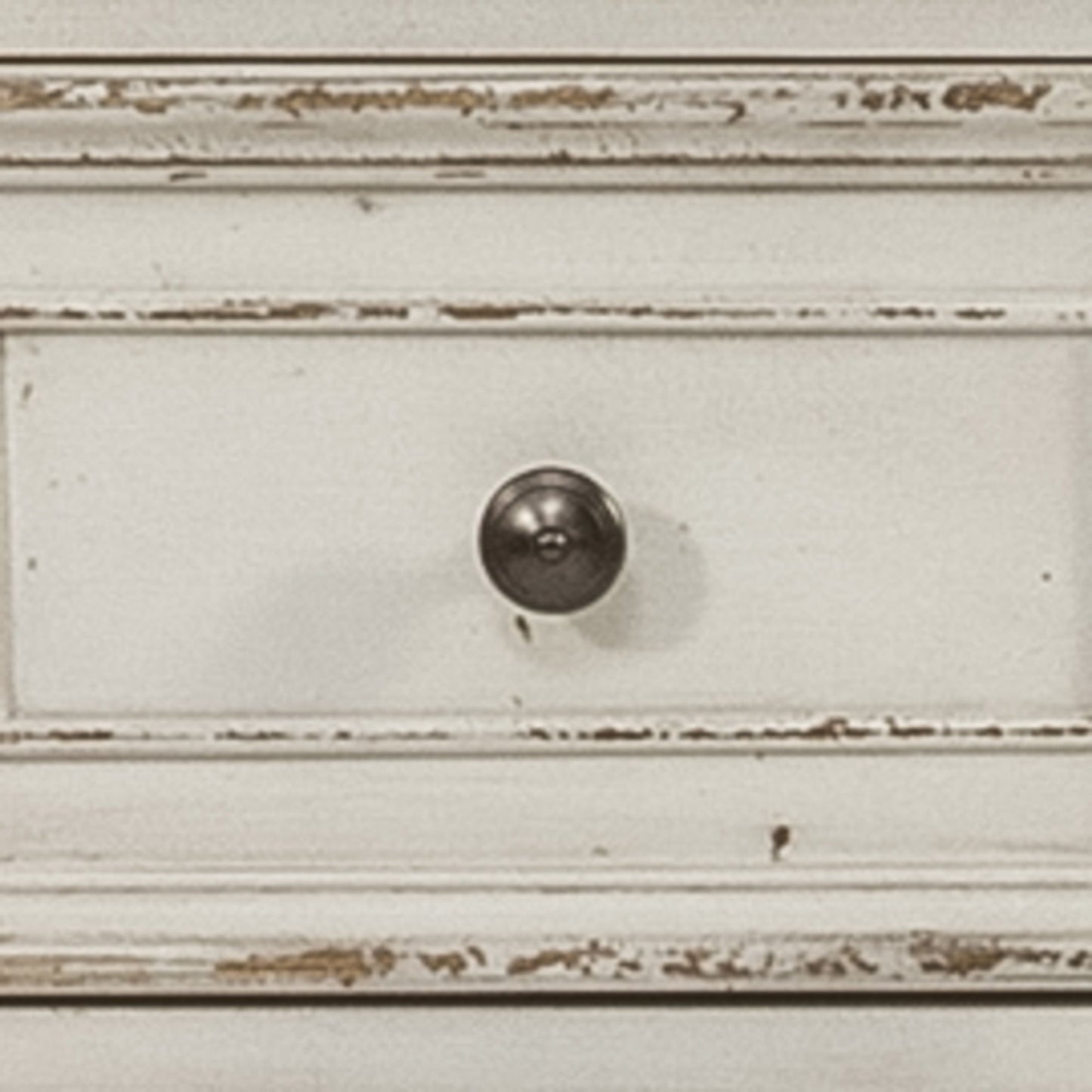 Magnolia Manor - Dresser & Arched Mirror - White