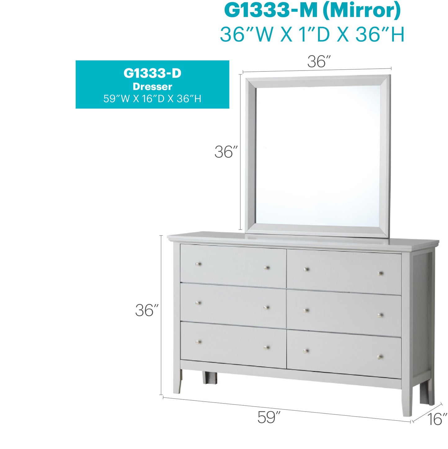 Glory Furniture - Primo - Dresser