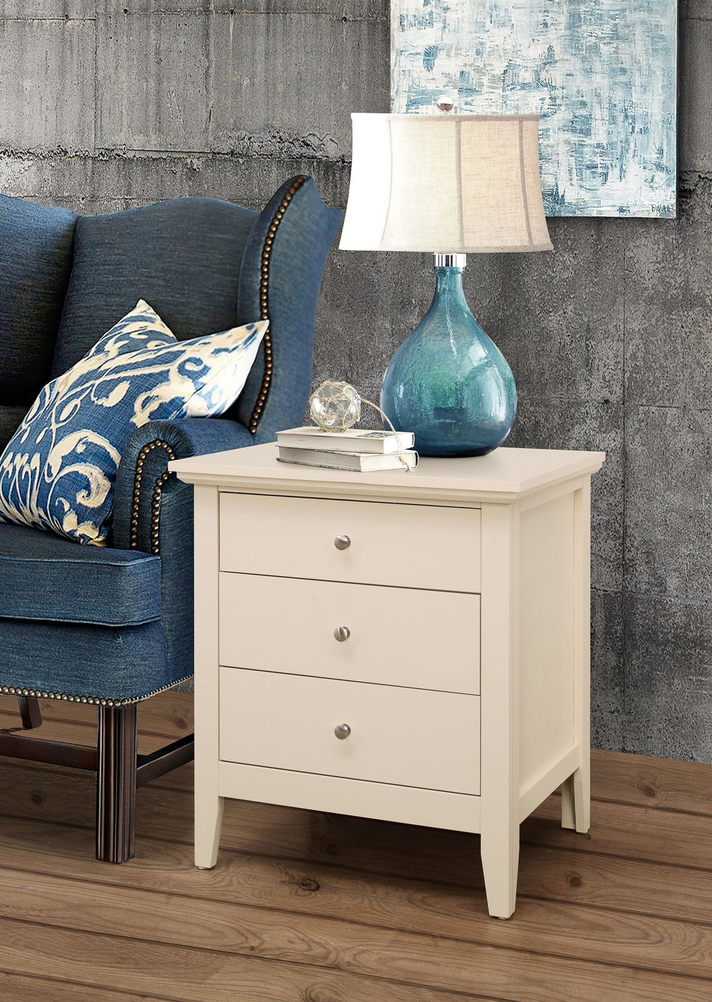 Glory Furniture - Hammond - 3 Drawer Nightstand