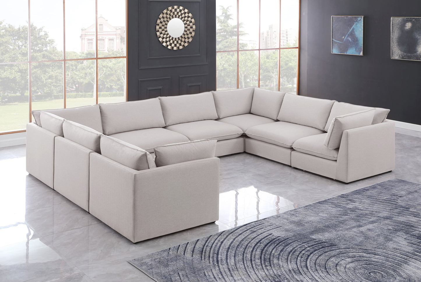 Mackenzie - Modular Sectional 8 Piece - Beige