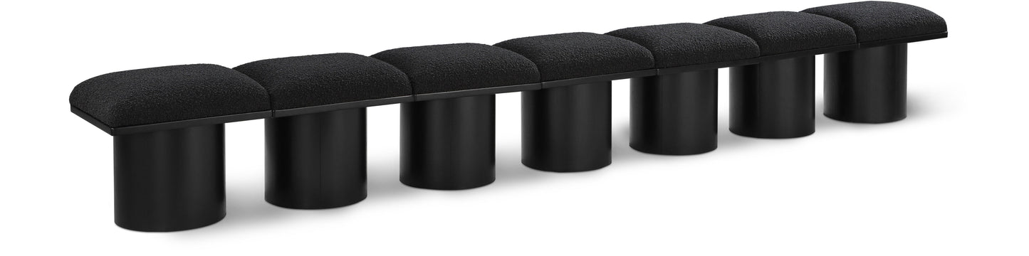 Pavilion - 7 Piece Modular Bench With Black Base