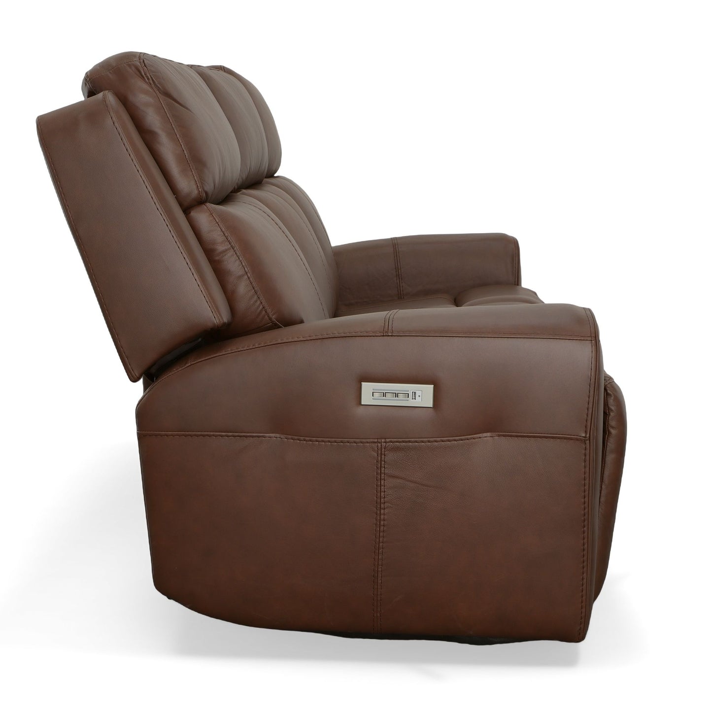 Barnett - Power Reclining Sofa with Power Headrests & Lumbar