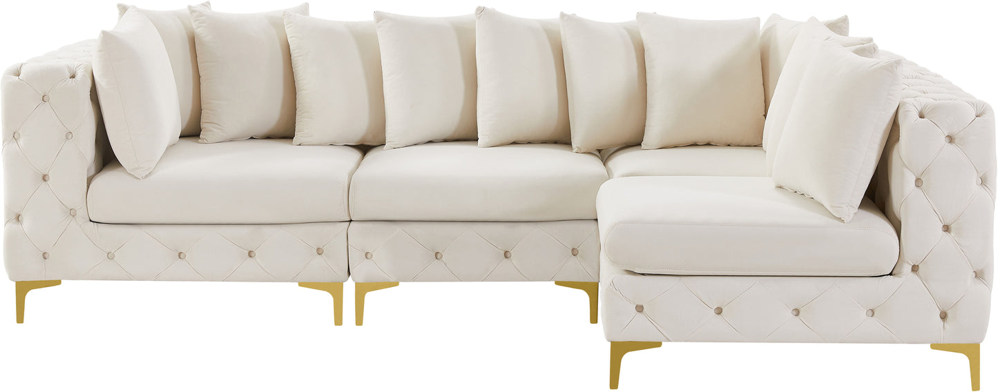 Tremblay - Modular Sectional - Cream - Modern & Contemporary