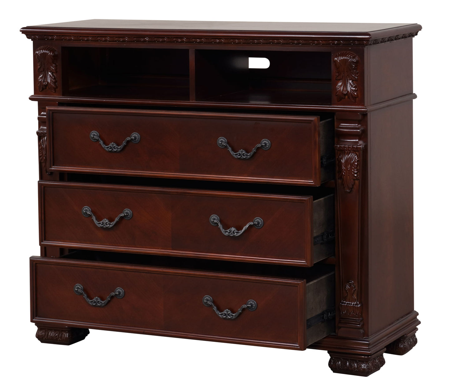 Lyndon - 3 Drawer Media Chest - Cherry