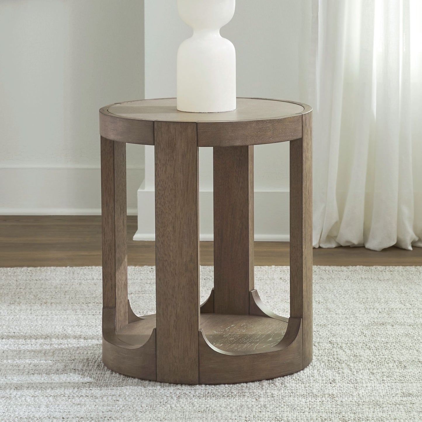 South Bend - Round Chairside Table - Brown