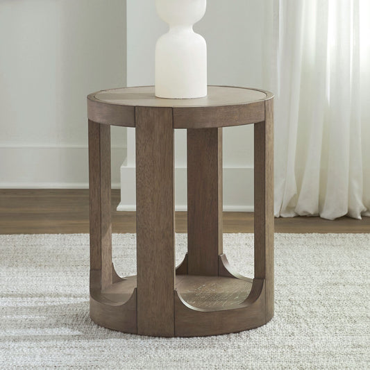 South Bend - Round Chairside Table - Brown