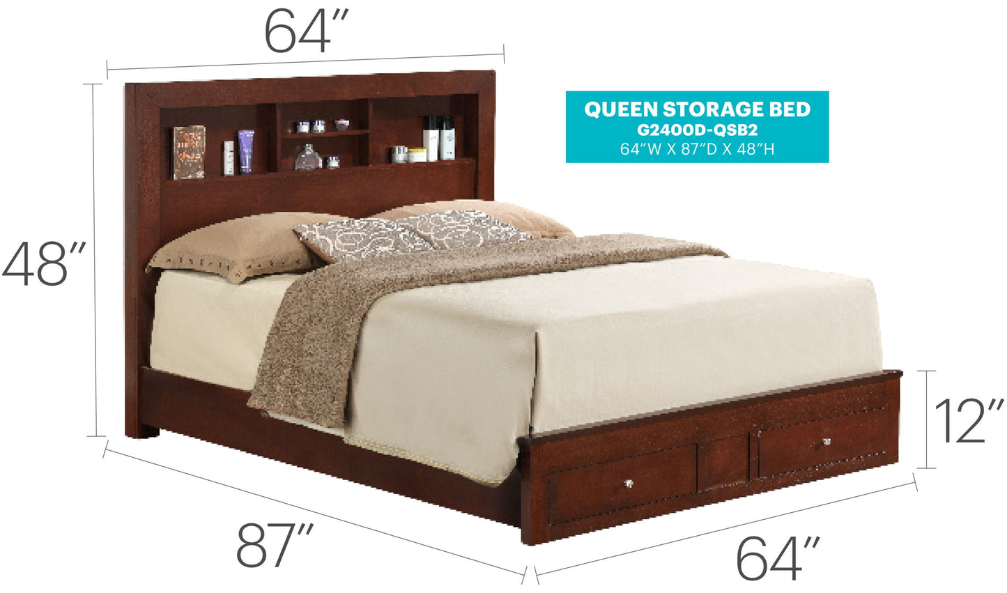Glory Furniture - Burlington - Storage Bed