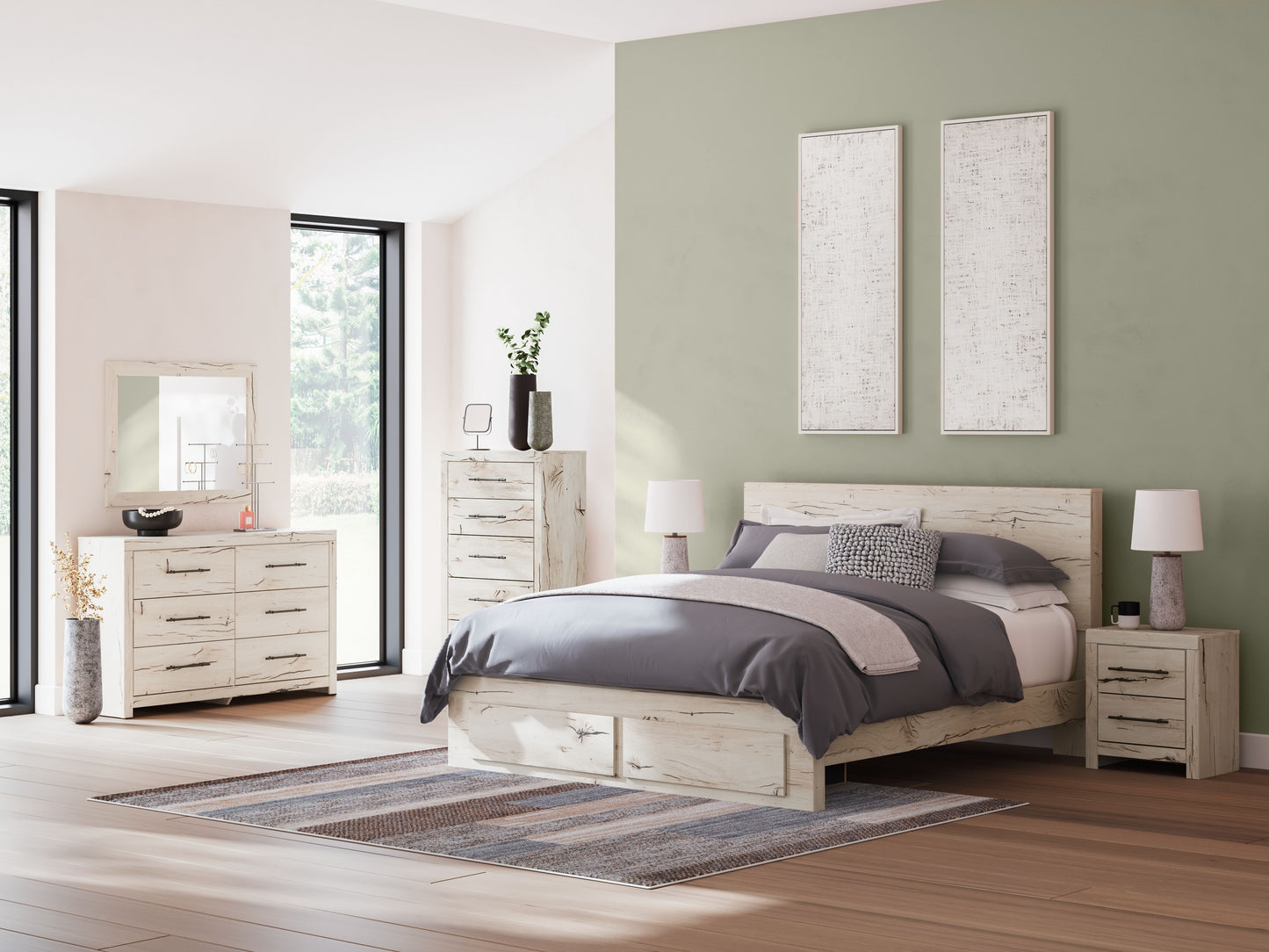 Lawroy - Panel Bed With Storage