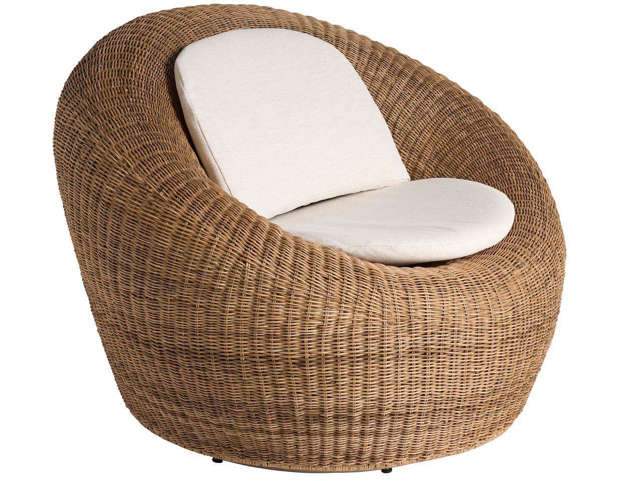 Sea - Pod Swivel Chair - Light Brown / Beige