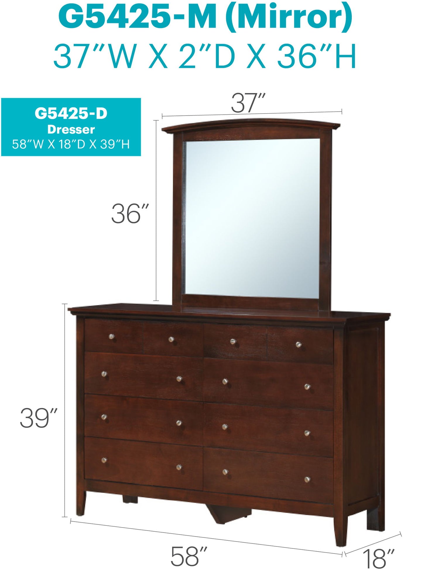 Glory Furniture - Hammond - Dresser