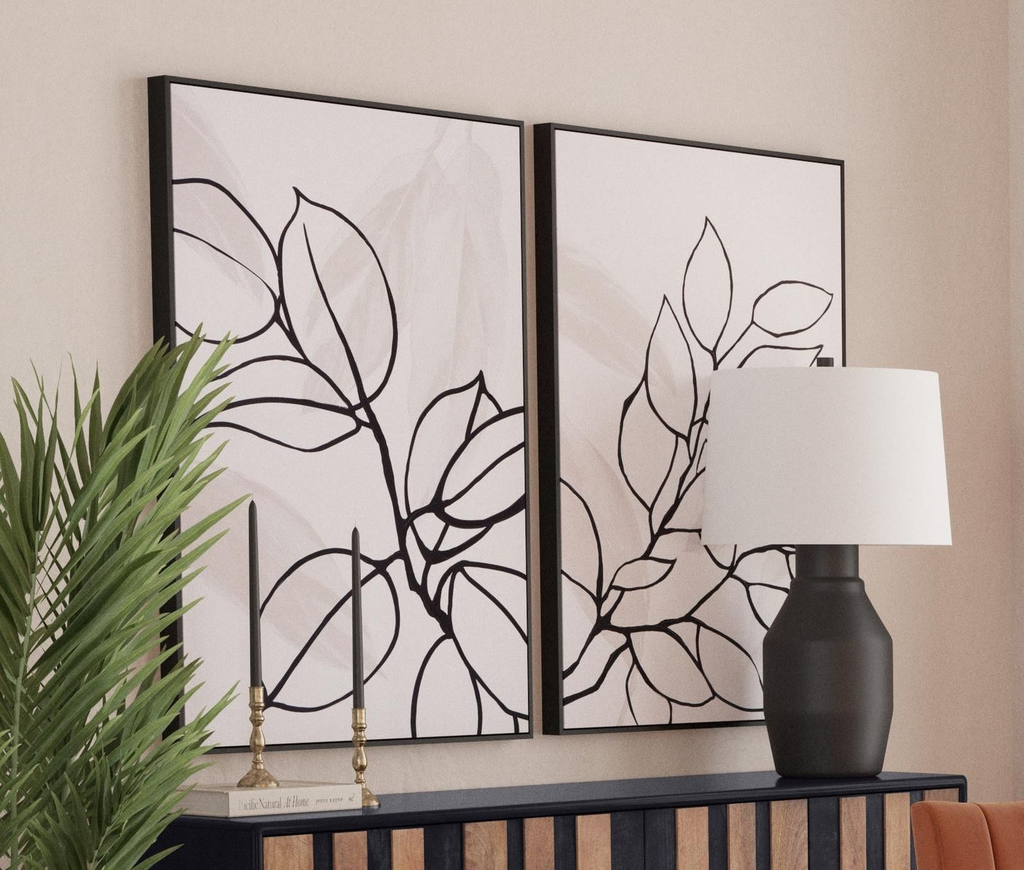 Harmony II Canvas Art - White