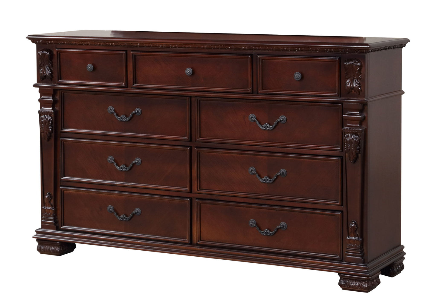 Lyndon - 9 Drawer Dresser - Cherry
