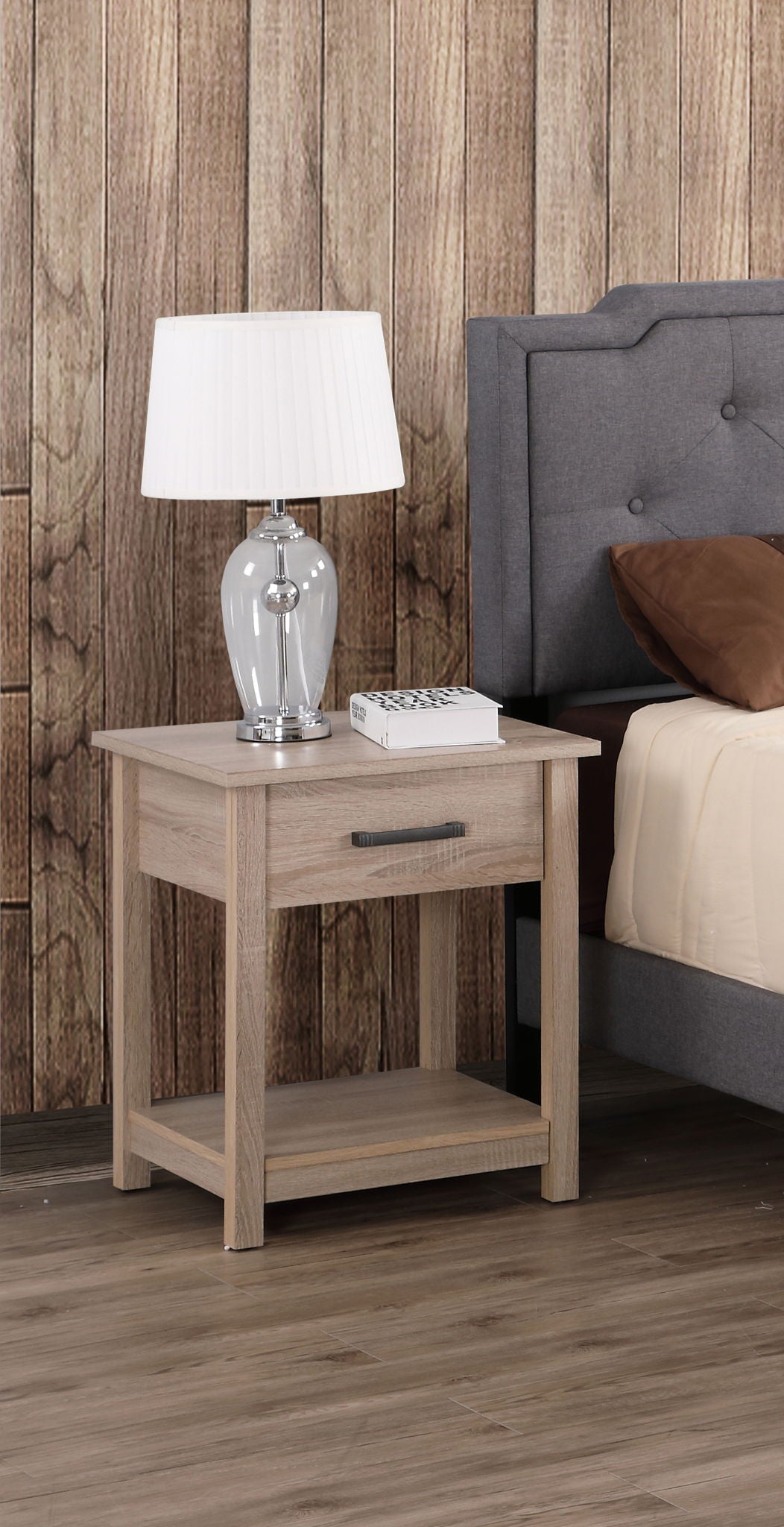 Salem - Nightstand - Sandle Wood