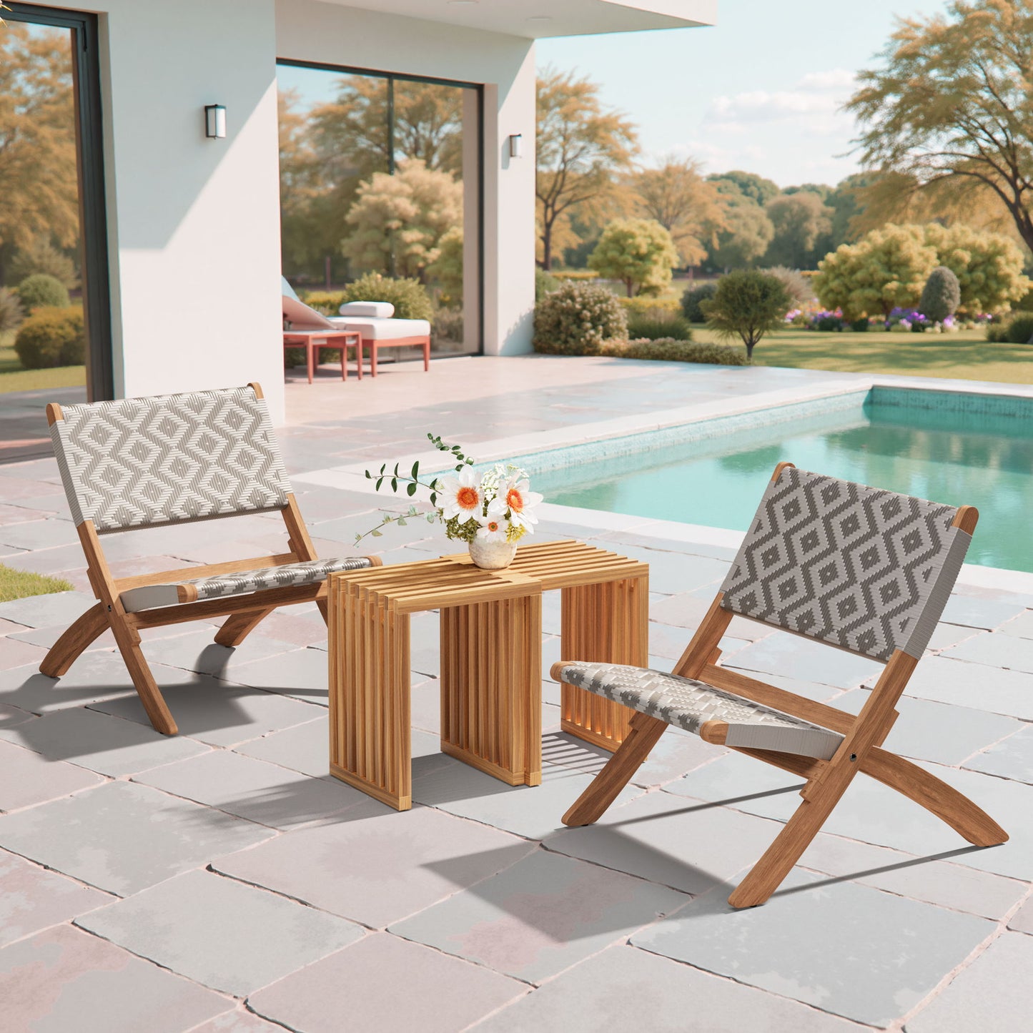 Riviera - Extendable Stool (Set of 2) - Natural