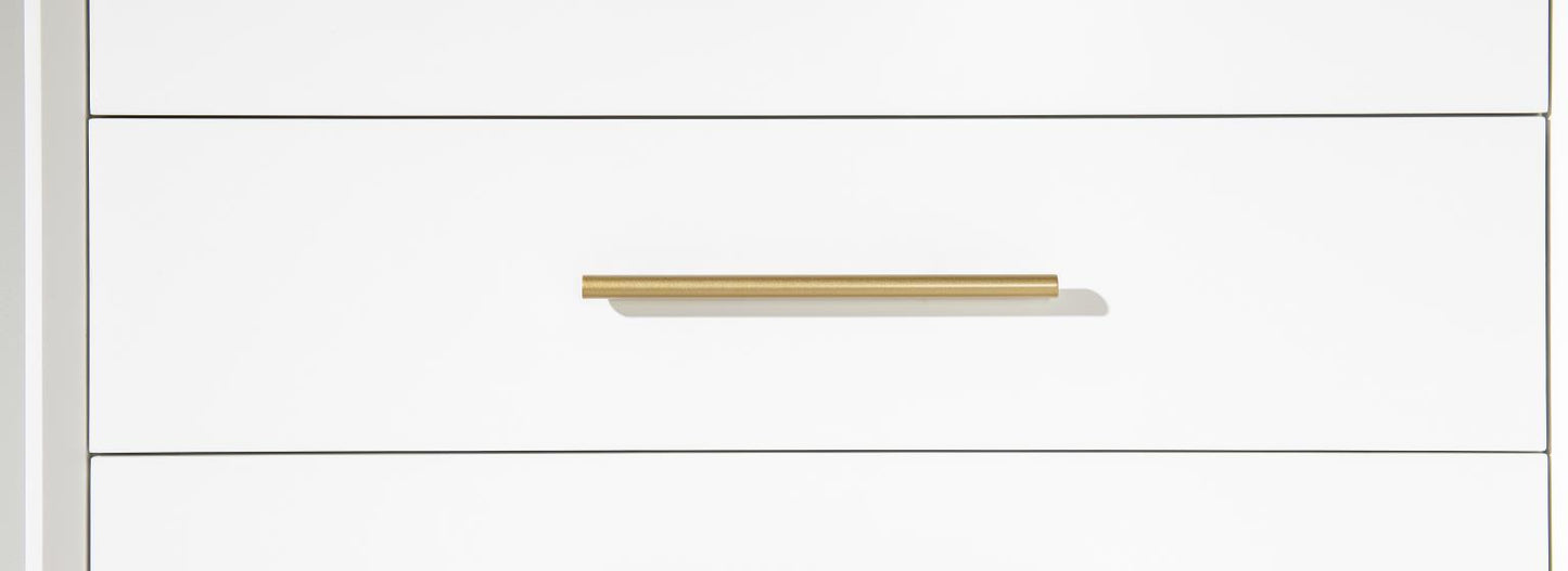 Melrose - Bar Console - Cloud White And Desert Oak