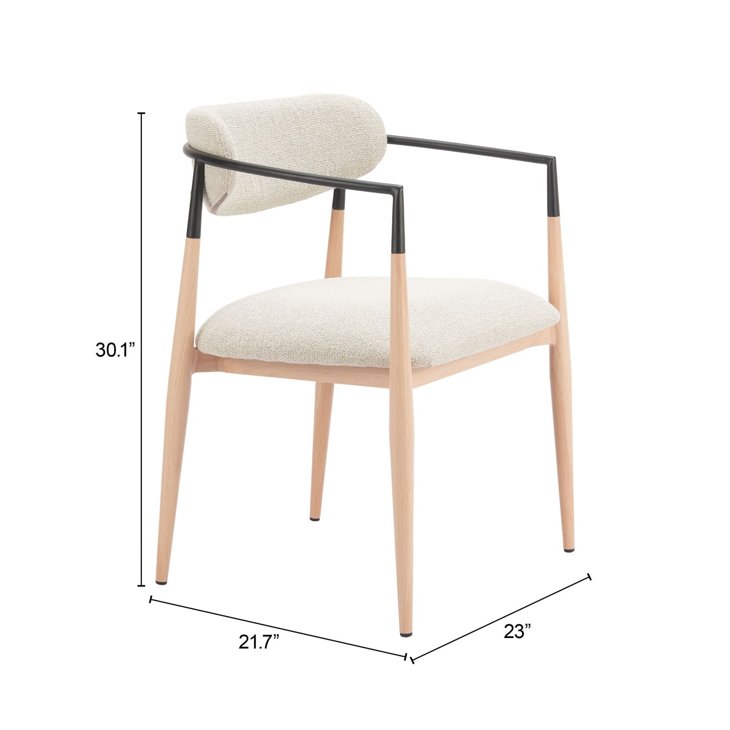 Equinox - Dining Chair (Set of 2) - Oyster Gray & Natural